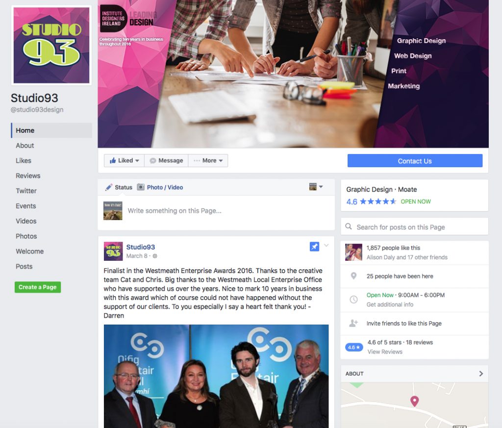 Facebook’s New Layout for Business Pages